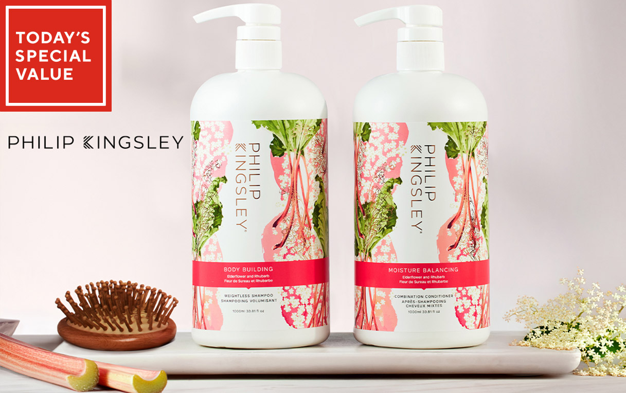 Philip Kingsley Elderflower & Rhubarb Supersize Duo